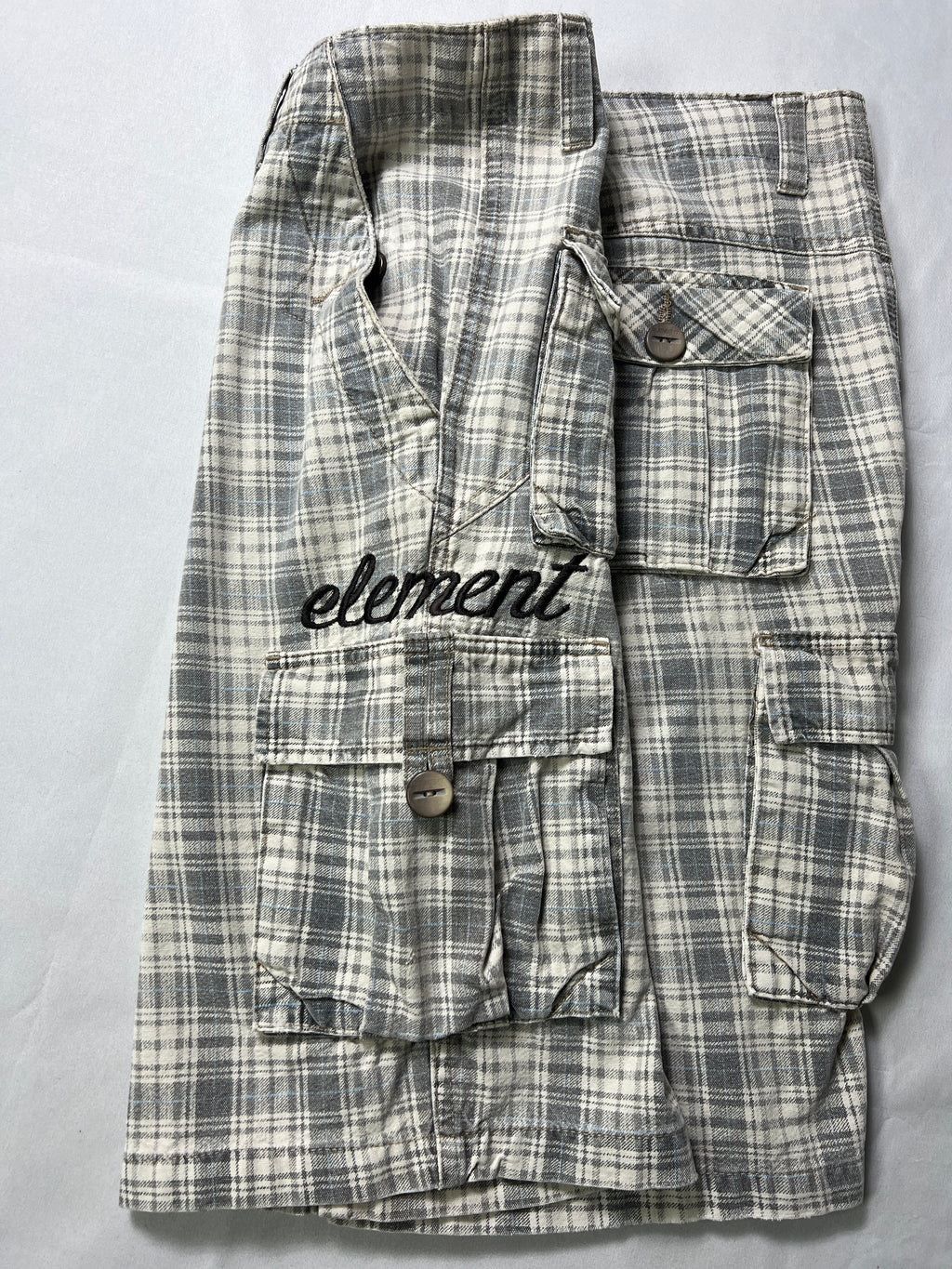 Element Plaid Cargo Shorts