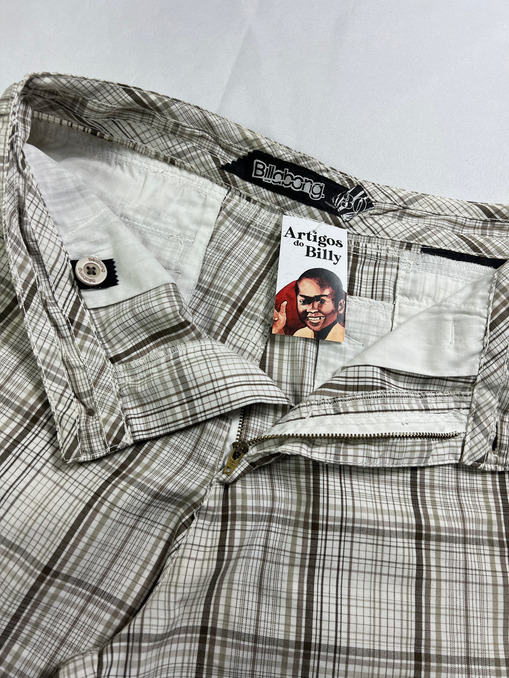 Billabong Plaid Cargo Shorts