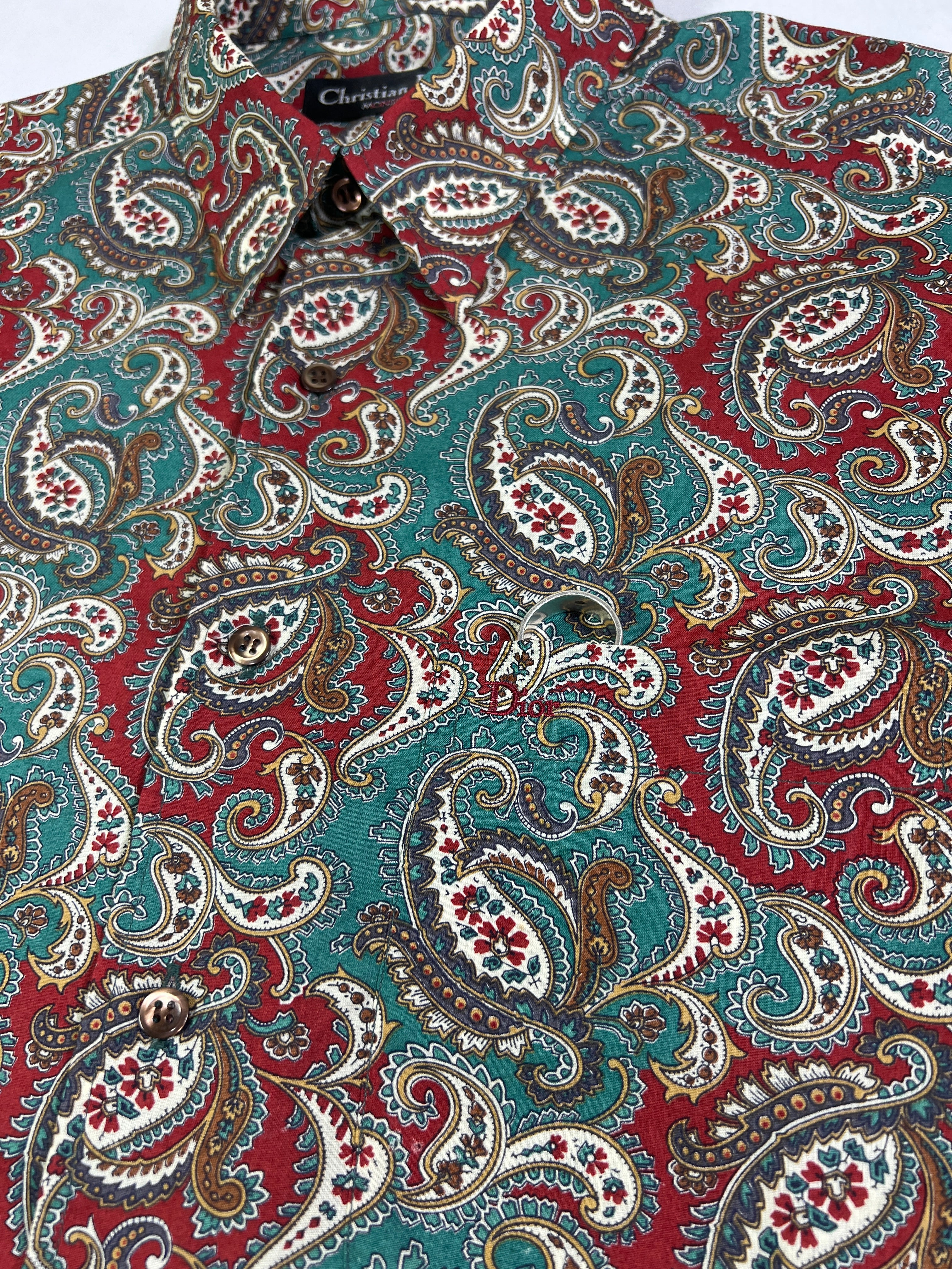 Christian Dior Paisley Shirt